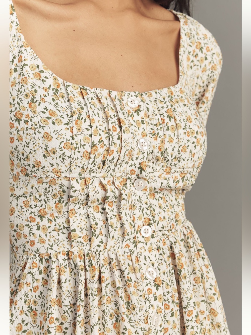 Anthropologie Coquette Cottagecore Floral Corset Mini Dress NWT L Flowy - Picture 4 of 13